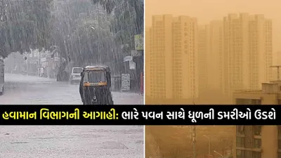 હવામાન વિભાગની આગાહી  ગુજરાતમાં આવશે આંધી વંટોળ  આ 4 જીલ્લામાં  ભારે પવન સાથે ધૂળની ડમરીઓ ઉડશે