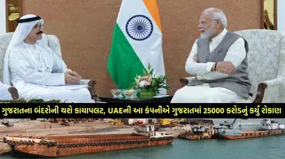 ગુજરાતના બંદરોની થશે કાયાપલટ  25000 કરોડનું રોકાણ     uaeની આ કંપની બદલી નાખશે રાજ્યનો નકશો
