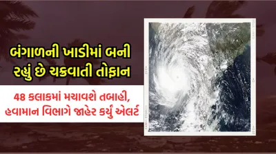 બંગાળની ખાડીમાં બની રહ્યું છે નવું ચક્રવાતી તોફાન  48 કલાકમાં મચાવશે ભારે તબાહી  જાણો ગુજરાતને કેટલો ખતરો 