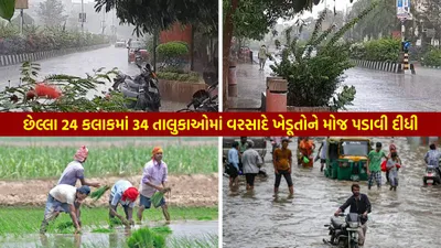 છેલ્લા 24 કલાકમાં ગુજરાતના આ તાલુકાઓમાં મન મુકીને વરસ્યો વરસાદ  જાણો ક્યાં કેટલો વરસાદ ખાબક્યો 