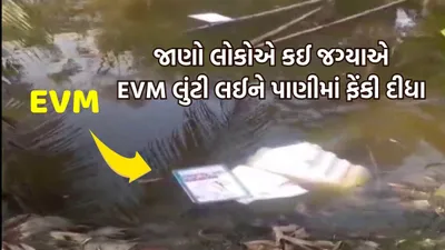 જુઓ વિડીયો  ટોળાએ evm vvpat મશીન લૂંટીને પાણીમાં ફેંકી દીધા  જાણો ક્યાં બની ઘટના